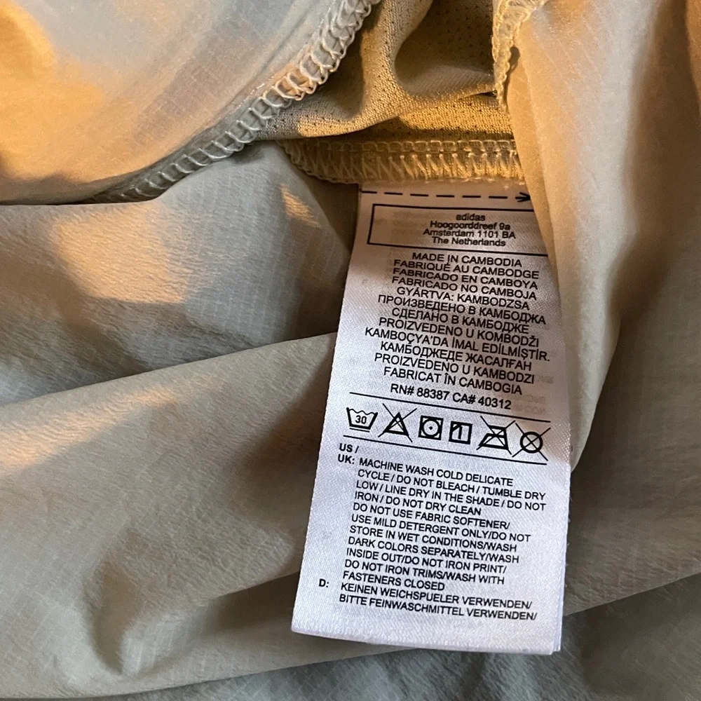 Adidas M Bosc Mesh Jacket Tan Black Medium Coat Hood And Pockets